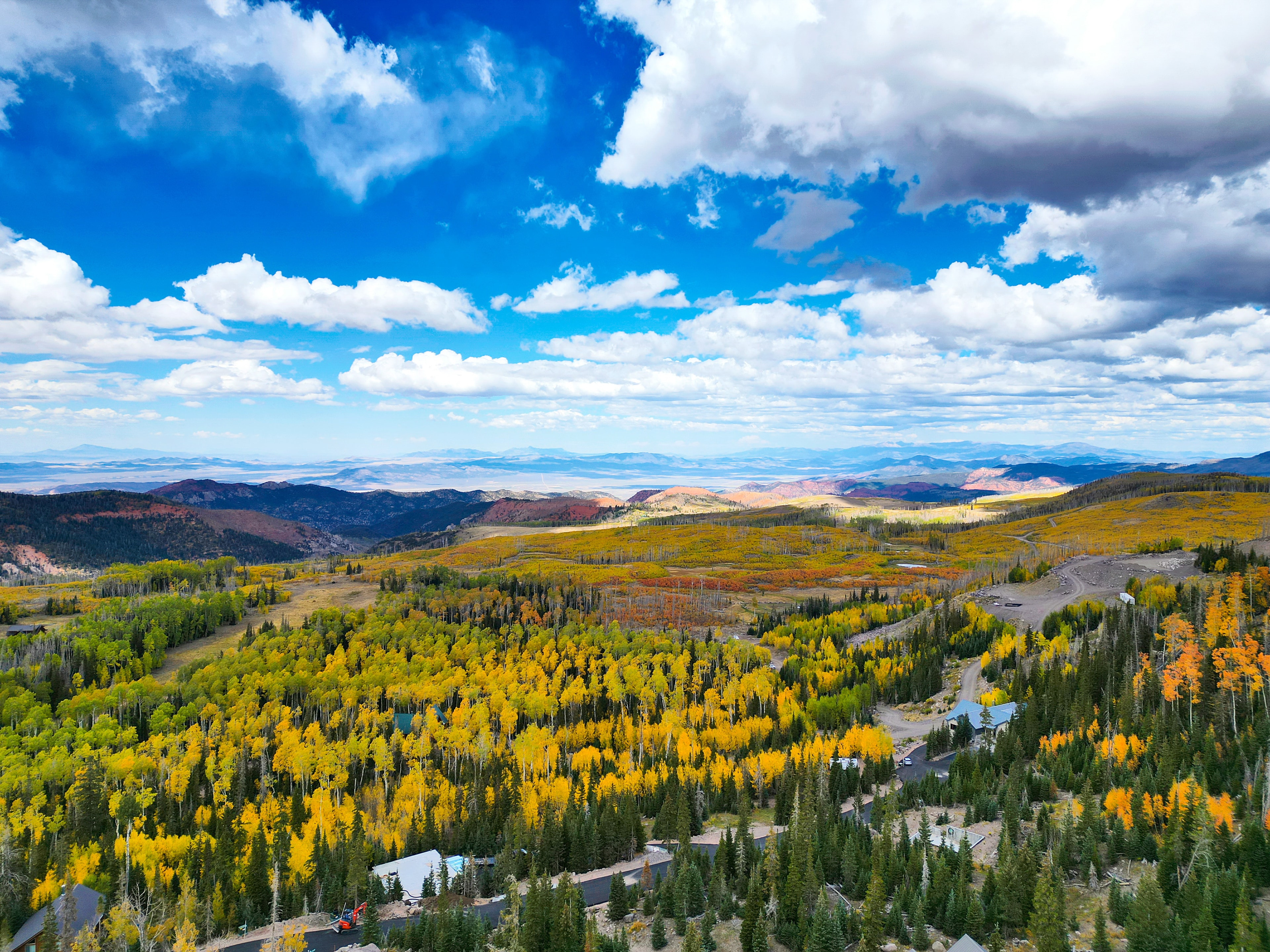 Brian Head mountain landscape with fall colors